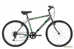 Велосипед 26' хардтейл MIKADO Blitz Lite V-brake, серый-зелен., 6ск. 26SHV.BLITZLT.18GR8